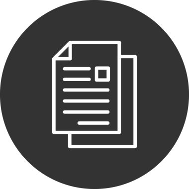 Belge. Web simgesi basit tasarım