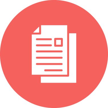 Belge. Web simgesi basit tasarım