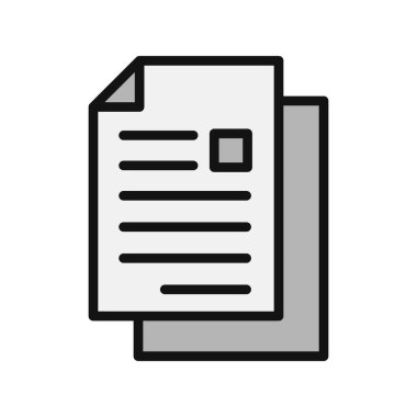 Belge. Web simgesi basit tasarım