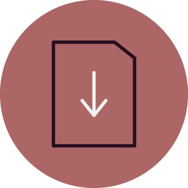 Dosya simgesi, vektör illüstrasyon tasarımı