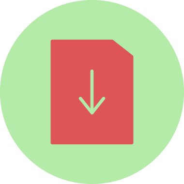 Dosya simgesi, vektör illüstrasyon tasarımı