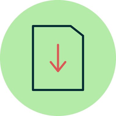 Dosya simgesi, vektör illüstrasyon tasarımı