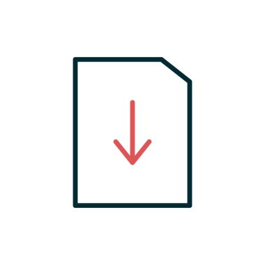 Dosya simgesi, vektör illüstrasyon tasarımı