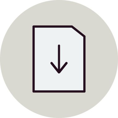 Dosya simgesi, vektör illüstrasyon tasarımı