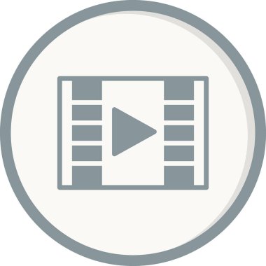 video simgesi vektör tasarımı illüstrasyonu