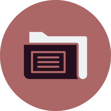 Bilgisayar ui dizini basit simgesi, vektör illüstrasyonu