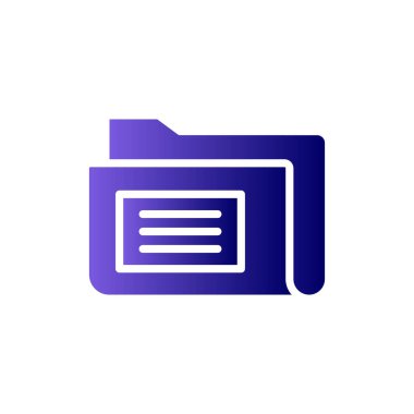 Bilgisayar ui dizini basit simgesi, vektör illüstrasyonu