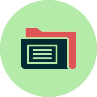 Bilgisayar ui dizini basit simgesi, vektör illüstrasyonu