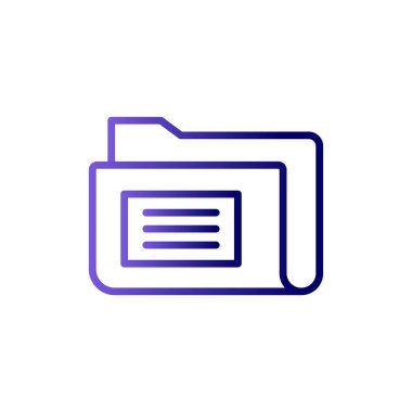 Bilgisayar ui dizini basit simgesi, vektör illüstrasyonu