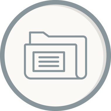 Bilgisayar ui dizini basit simgesi, vektör illüstrasyonu