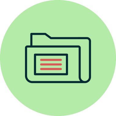 Bilgisayar ui dizini basit simgesi, vektör illüstrasyonu