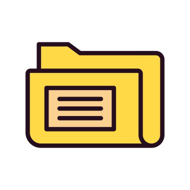 Bilgisayar ui dizini basit simgesi, vektör illüstrasyonu