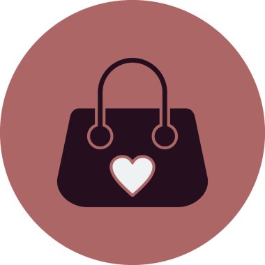 el çantası simgesi vektör illüstrasyon 