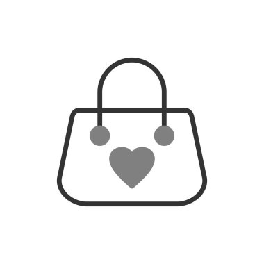 el çantası simgesi vektör illüstrasyon 