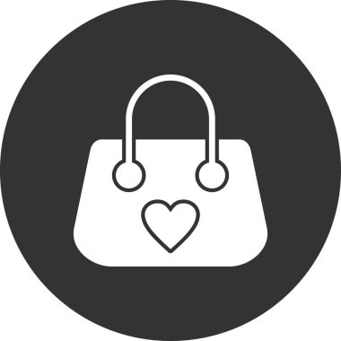 el çantası simgesi vektör illüstrasyon 