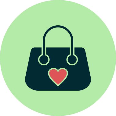 el çantası simgesi vektör illüstrasyon 