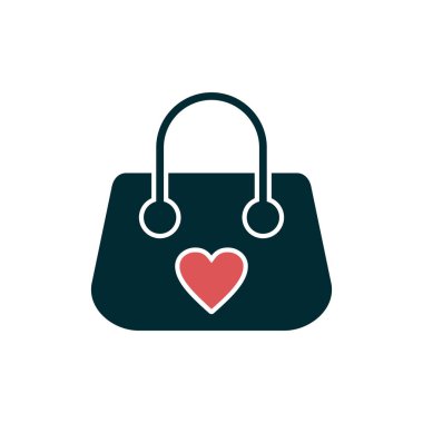 el çantası simgesi vektör illüstrasyon 