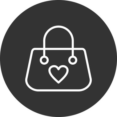 el çantası simgesi vektör illüstrasyon 