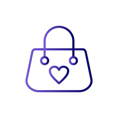 el çantası simgesi vektör illüstrasyon 