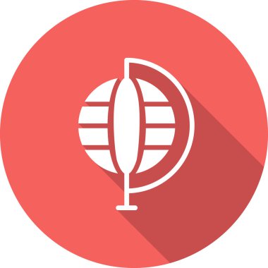 Küre. Web simgesi basit illüstrasyon