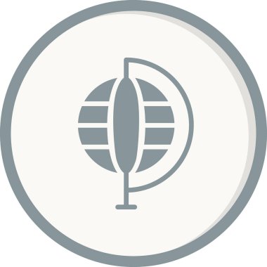 Küre. Web simgesi basit illüstrasyon