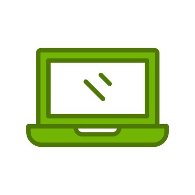 laptop icon, simple vector illustration design