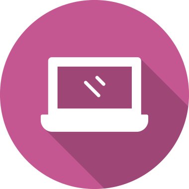 dizüstü bilgisayar simgesi, basit vektör illüstrasyon tasarımı