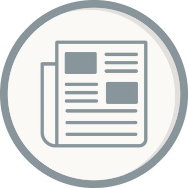 Kişisel ve ticari kullanım için haber illüstrasyon simgesi