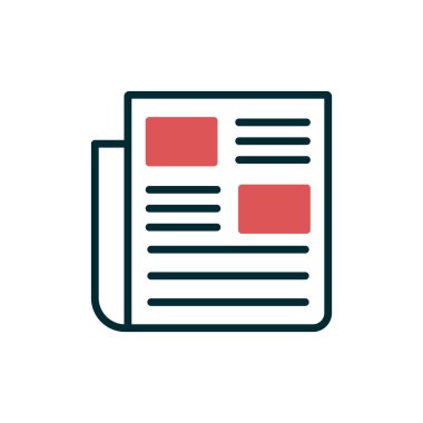 Kişisel ve ticari kullanım için haber illüstrasyon simgesi