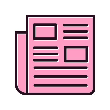 Kişisel ve ticari kullanım için haber illüstrasyon simgesi