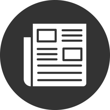 Kişisel ve ticari kullanım için haber illüstrasyon simgesi