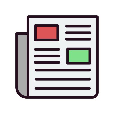 Kişisel ve ticari kullanım için haber illüstrasyon simgesi