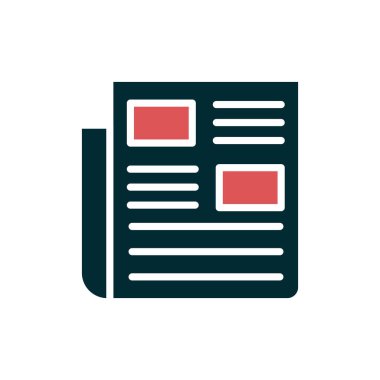 Kişisel ve ticari kullanım için haber illüstrasyon simgesi