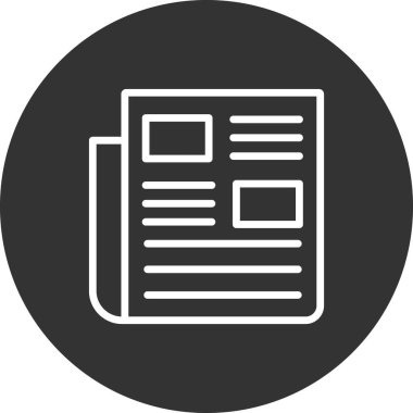 Kişisel ve ticari kullanım için haber illüstrasyon simgesi