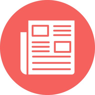 Kişisel ve ticari kullanım için haber illüstrasyon simgesi