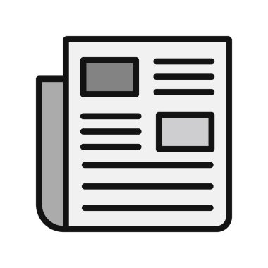 Kişisel ve ticari kullanım için haber illüstrasyon simgesi