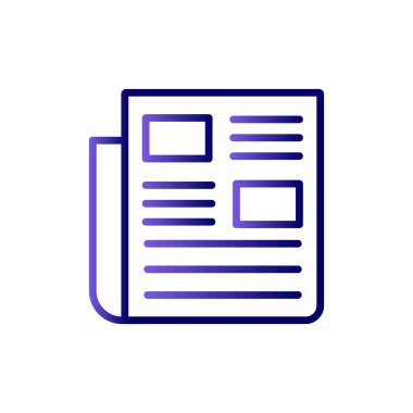 Kişisel ve ticari kullanım için haber illüstrasyon simgesi