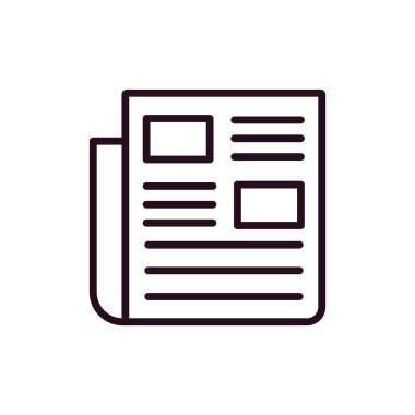 Kişisel ve ticari kullanım için haber illüstrasyon simgesi