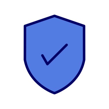 kalkan vektör çizim çizgisi simgesi