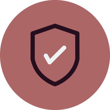 kalkan vektör çizim çizgisi simgesi