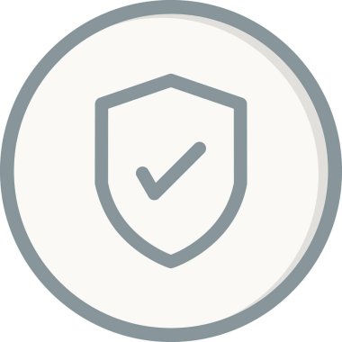 kalkan vektör çizim çizgisi simgesi