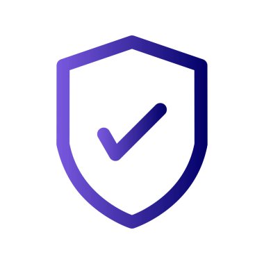 kalkan vektör çizim çizgisi simgesi