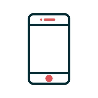 Akıllı telefon simgesi, vektör illüstrasyon tasarımı