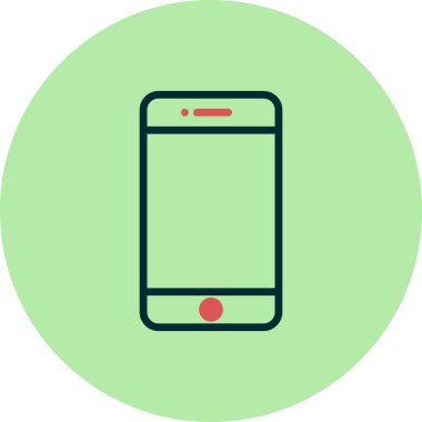 Akıllı telefon simgesi, vektör illüstrasyon tasarımı