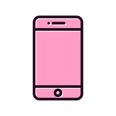 Akıllı telefon simgesi, vektör illüstrasyon tasarımı