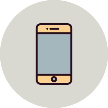 Akıllı telefon simgesi, vektör illüstrasyon tasarımı