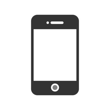 Akıllı telefon simgesi, vektör illüstrasyon tasarımı