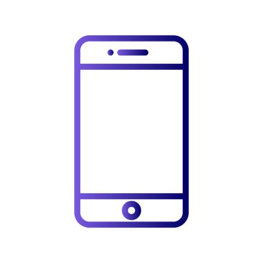Akıllı telefon simgesi, vektör illüstrasyon tasarımı