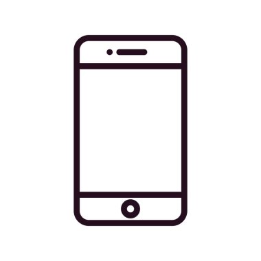 Akıllı telefon simgesi, vektör illüstrasyon tasarımı