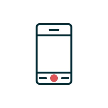 Akıllı telefon simgesi, vektör illüstrasyon tasarımı